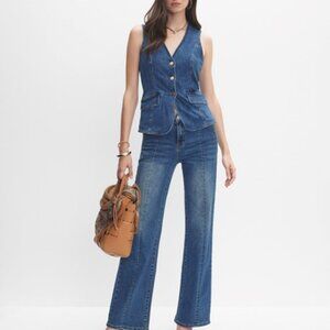 Melanie Lyne Denim Vest size 14